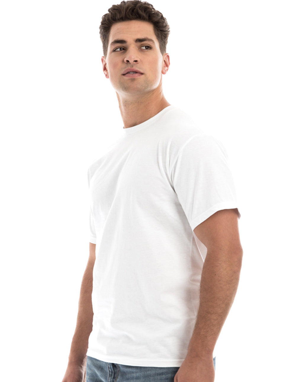 Retro Ring-Spun Crew Neck T-Shirt 2100