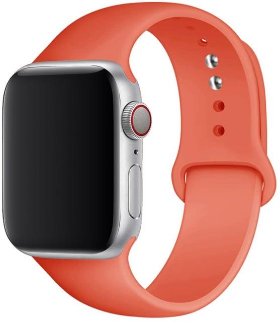 Silicone Strap Apple Watch Bands
